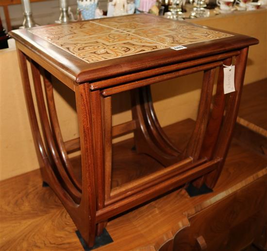 Nest of three teak tea tables by G-Plan